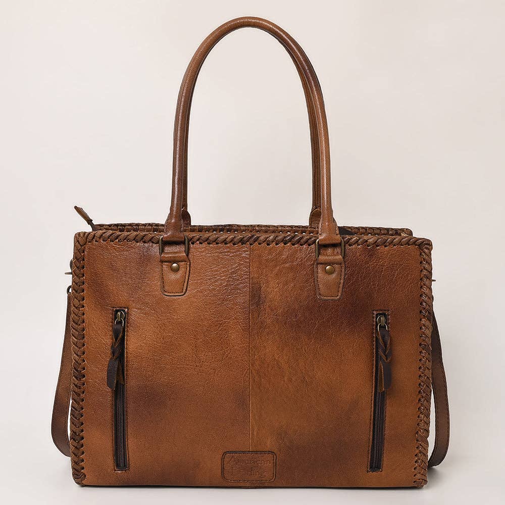 ADBG235 Tote Hand Tooled Genuine Western Leather Women Bag
