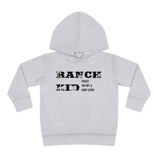 Toddler Fleece Hoodie - Raised on dirt and hard work