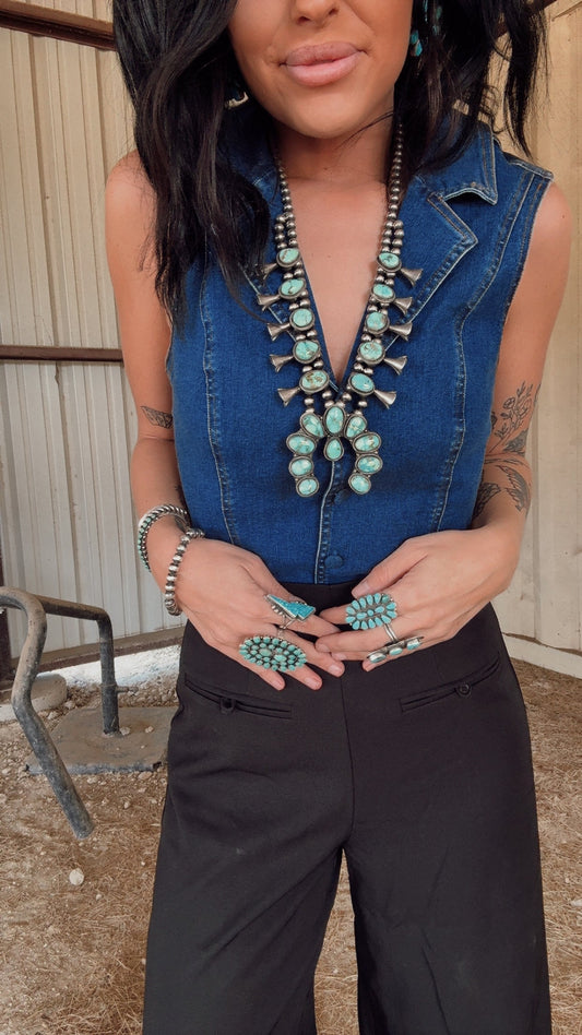 The Denim Bodysuit