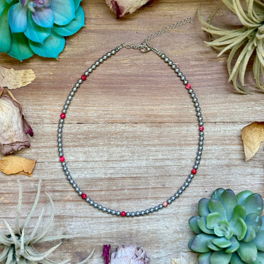 Pink Sea Sediment Necklace