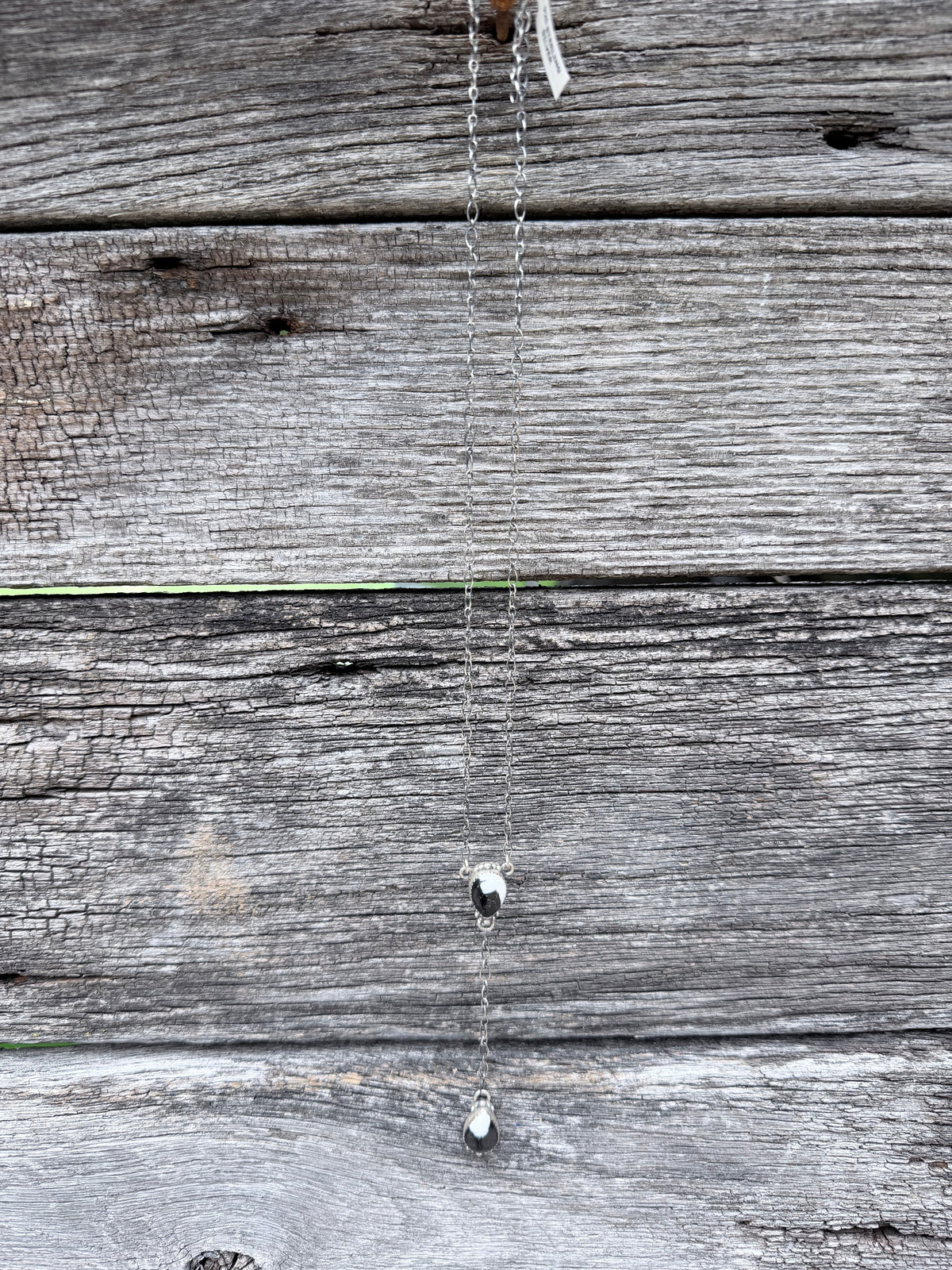 White Buffalo Lariat Necklace