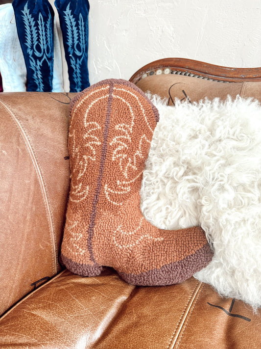 The Cowboy Boot Hook Pillow