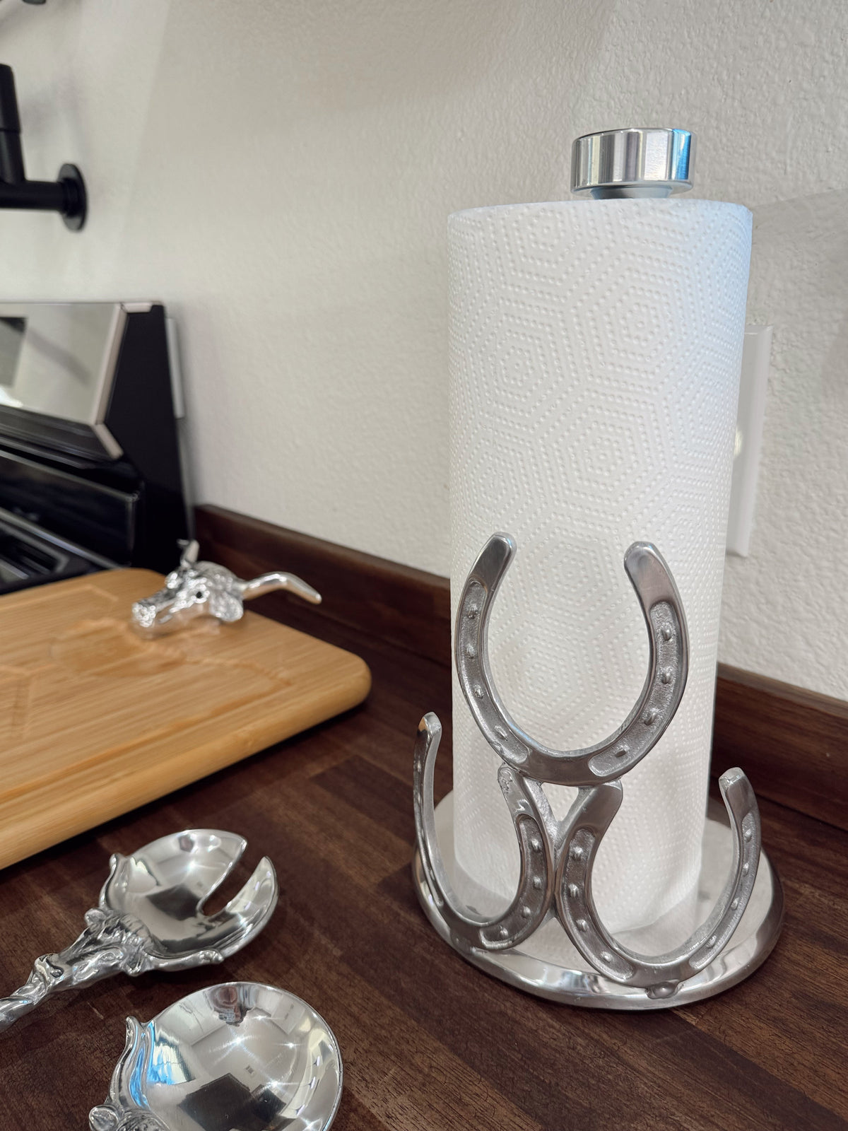 The Horseshoe Paper Towel Holder