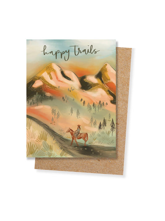 Happy Trails Horseback Congratulations, Graduation, Everyday Greeting Card