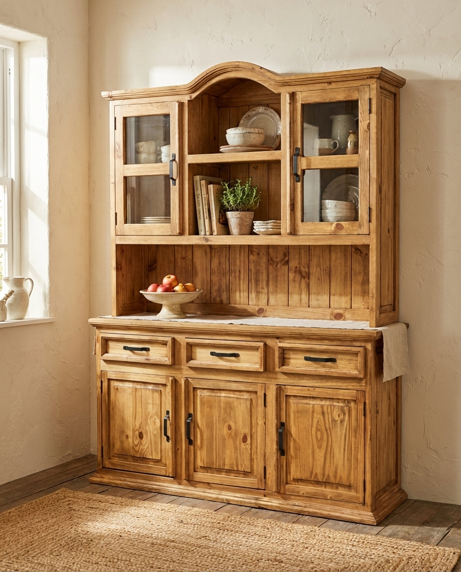Traditional Medium Rustic Hutch & Buffet