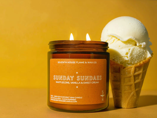 SUNDAY SUNDAES - Waffle cone, Vanilla & Cream
