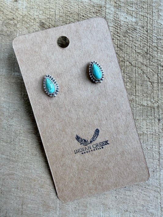 Mojave Turquoise Stud Earrings