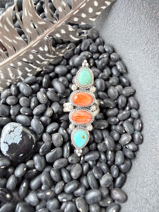 Kingman and Orange Spiny Oyster Ring