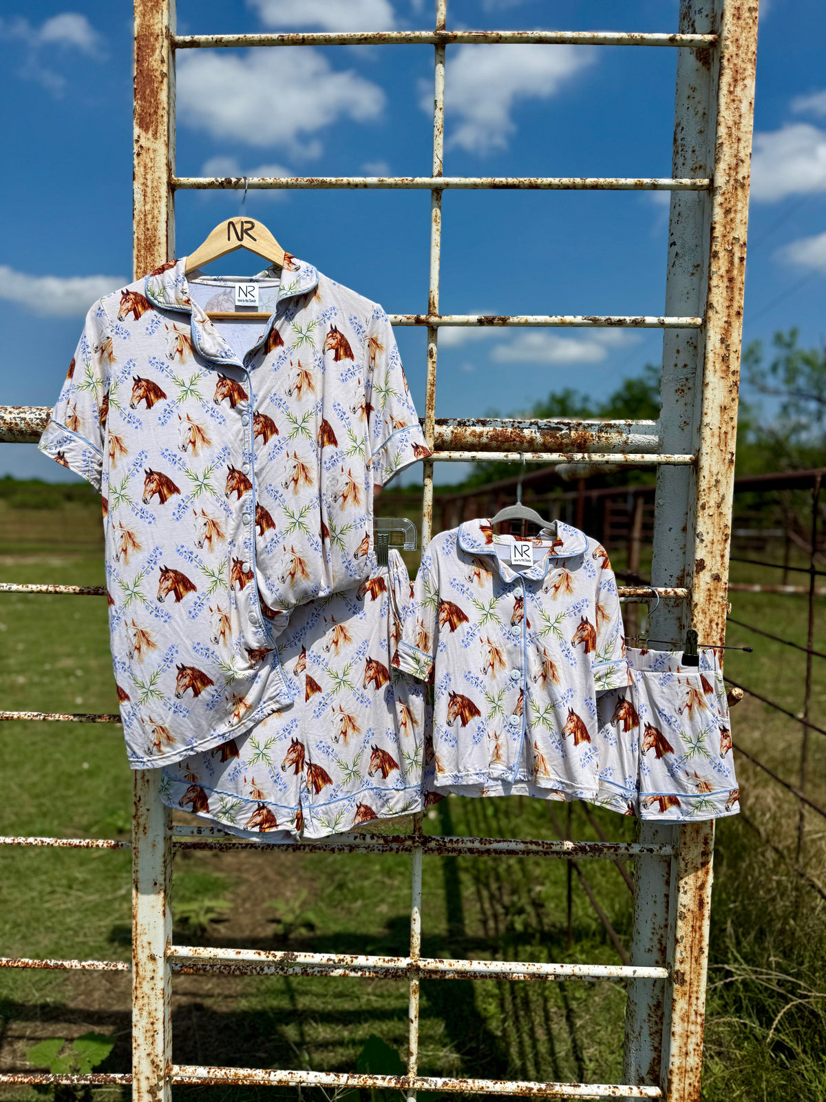 Spring Horses Bamboo Lounge Set-Kids