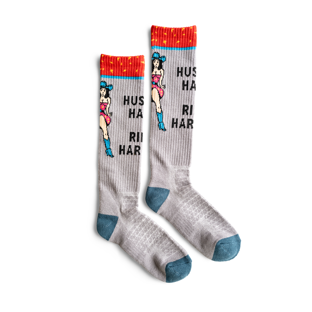 Bad Cowgirl Co. Hustle Hard, Ride Harder Performance Boot Socks