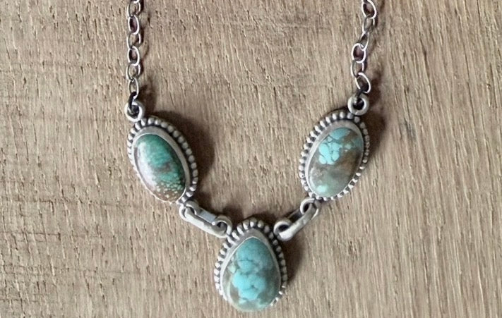 Number 8 Sterling Silver Chain Necklace