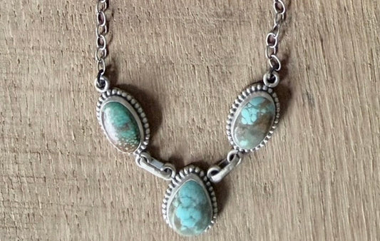Number 8 Sterling Silver Chain Necklace