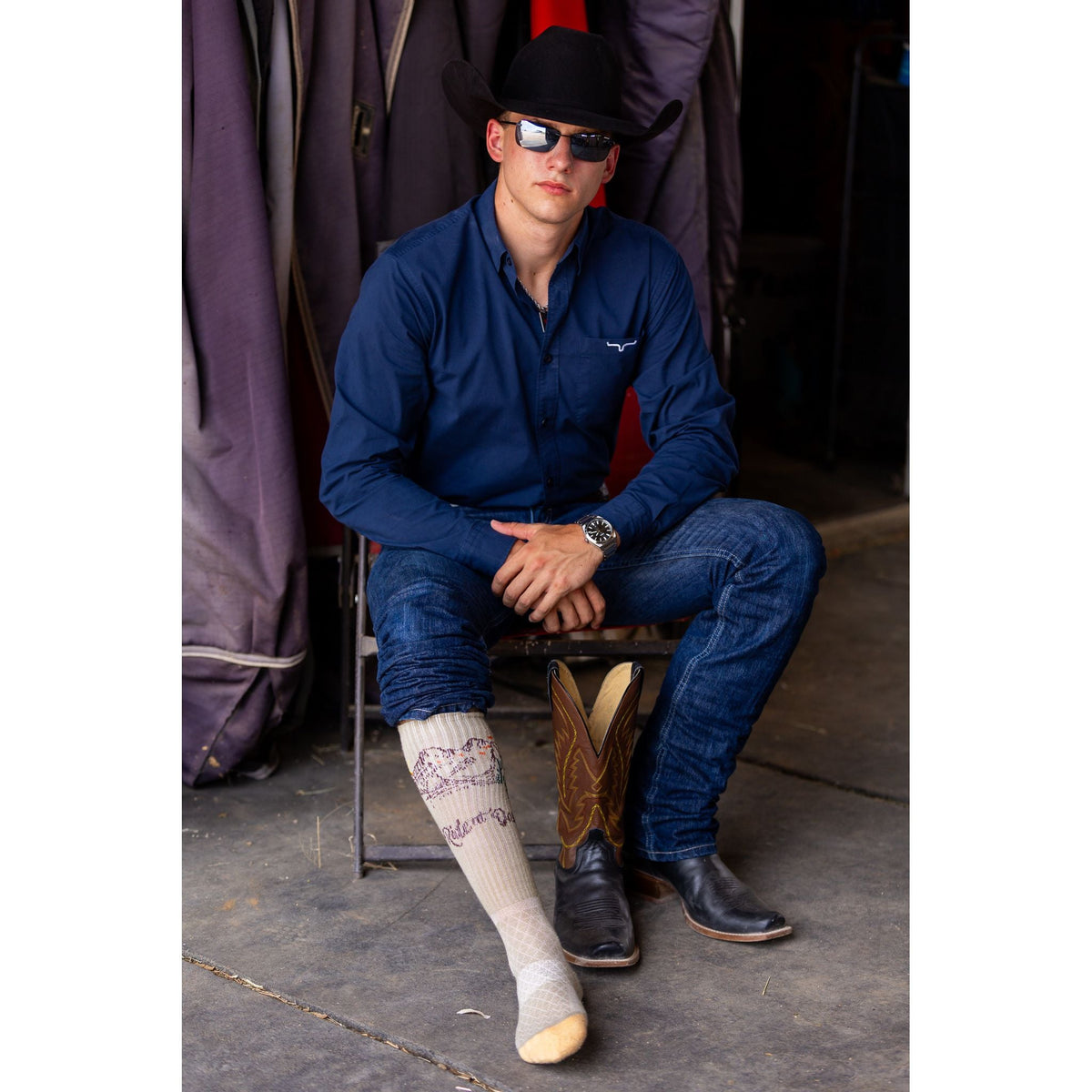 We Ride At Dawn Tan Performance Socks