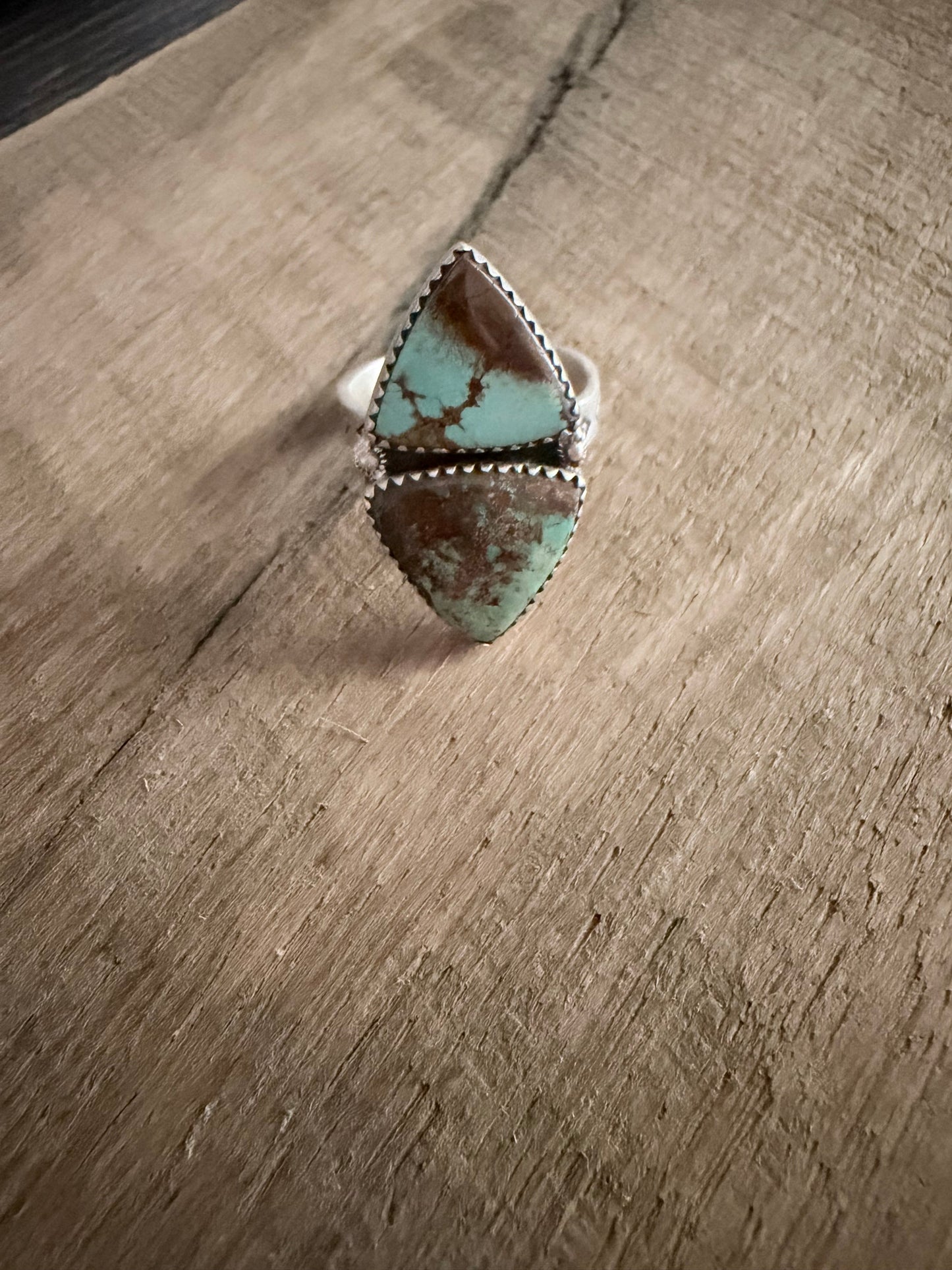 Royston Double Stone Sterling Silver Ring