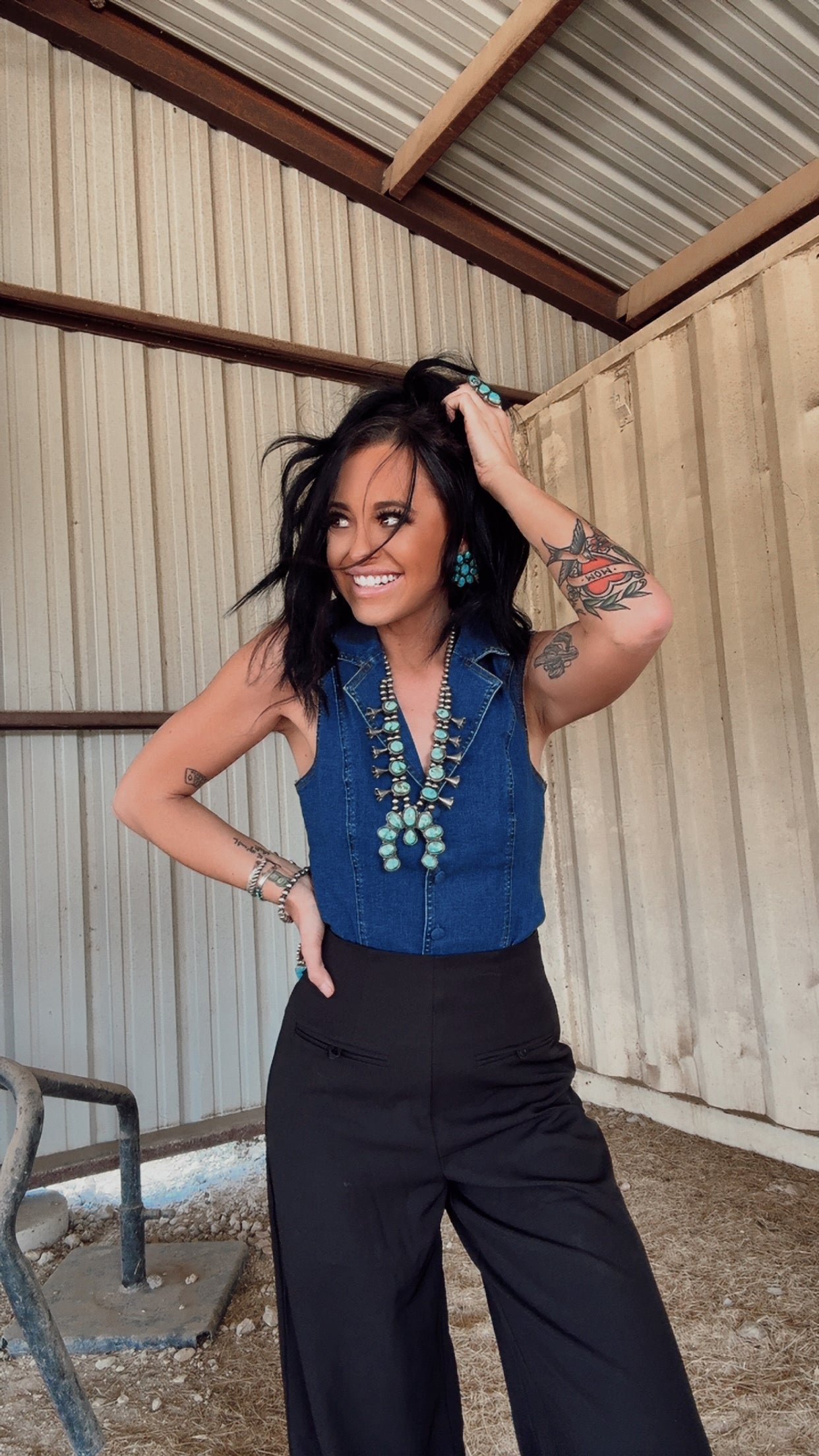 The Denim Bodysuit