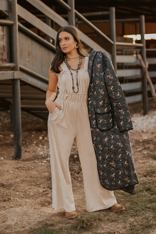 The Sierra Suede Jumpsuit