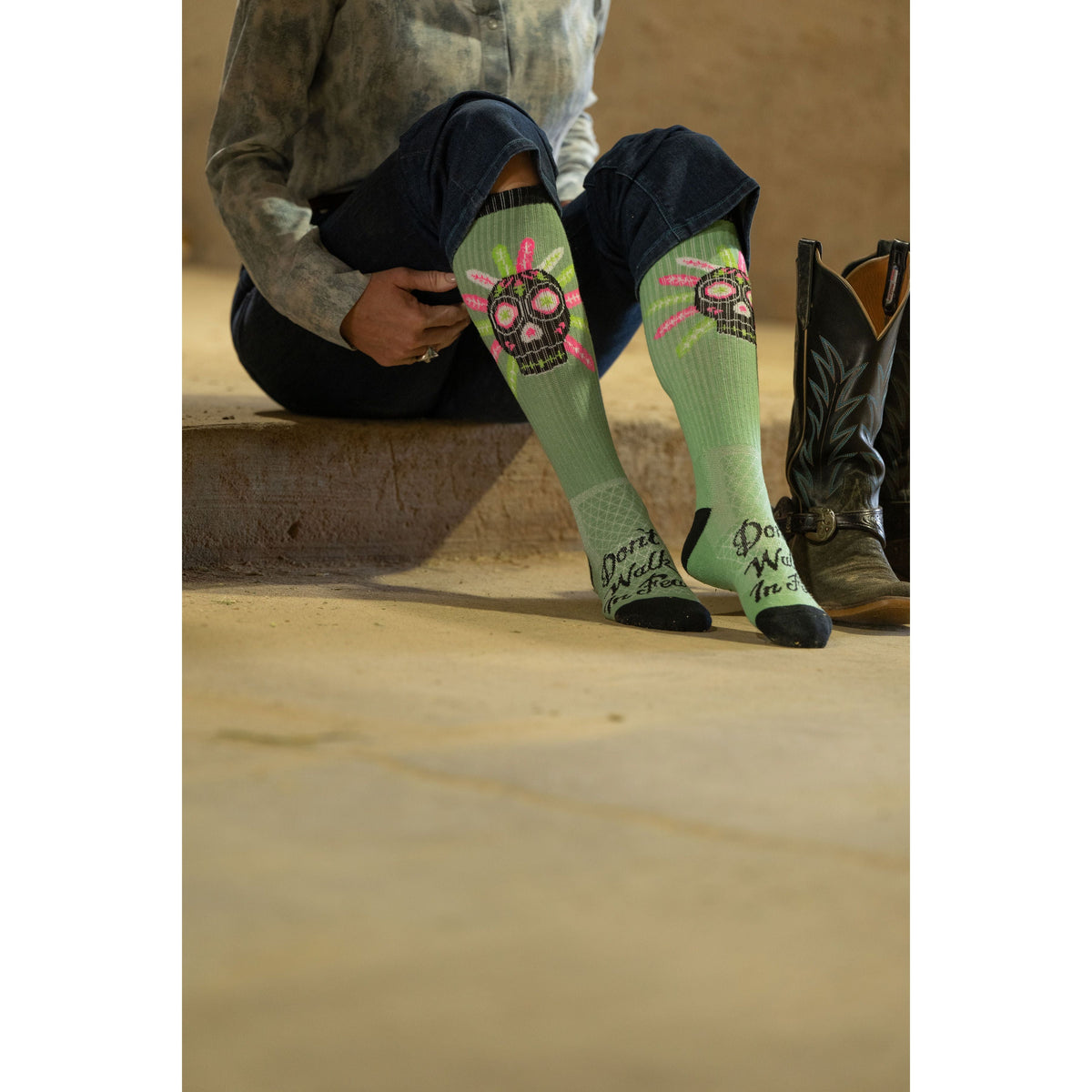Don’t Walk in Fear Sage Performance Socks