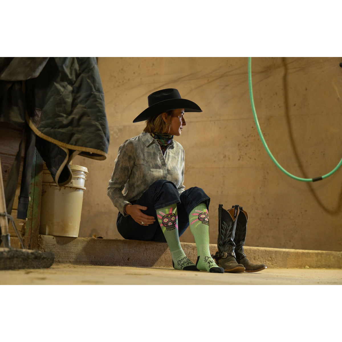 Don’t Walk in Fear Sage Performance Socks