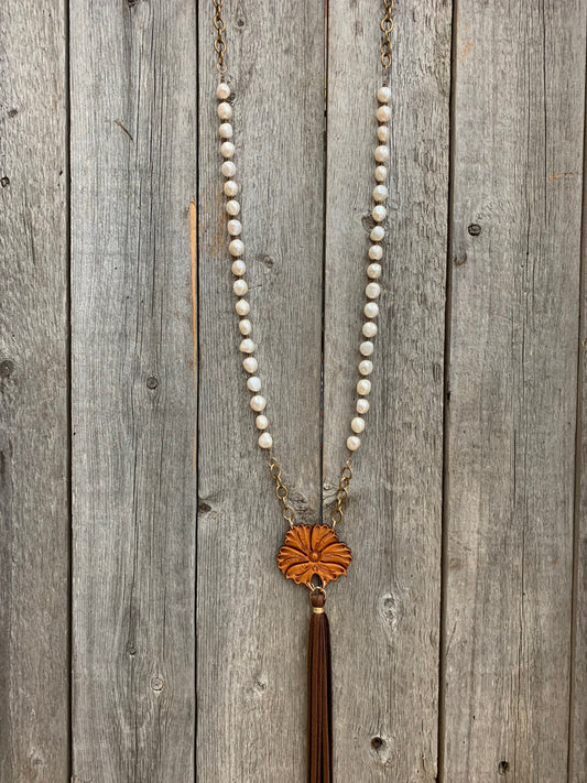 14307 Pearls, Brz, Sheridan Flower, & Tassel