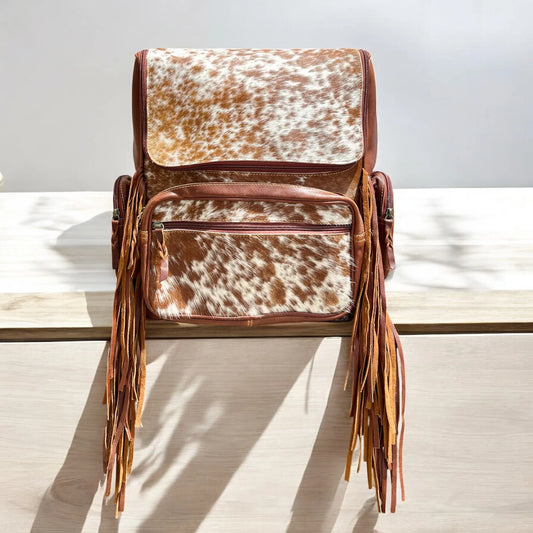 Fringe Cowhide Backpack