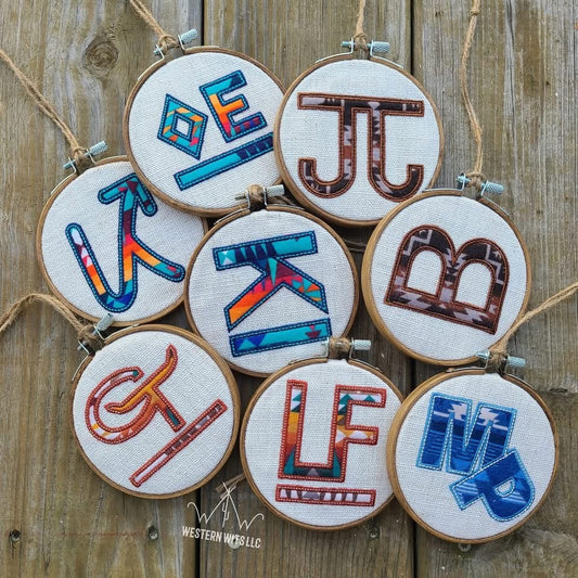 Embroidered Brand Ornaments