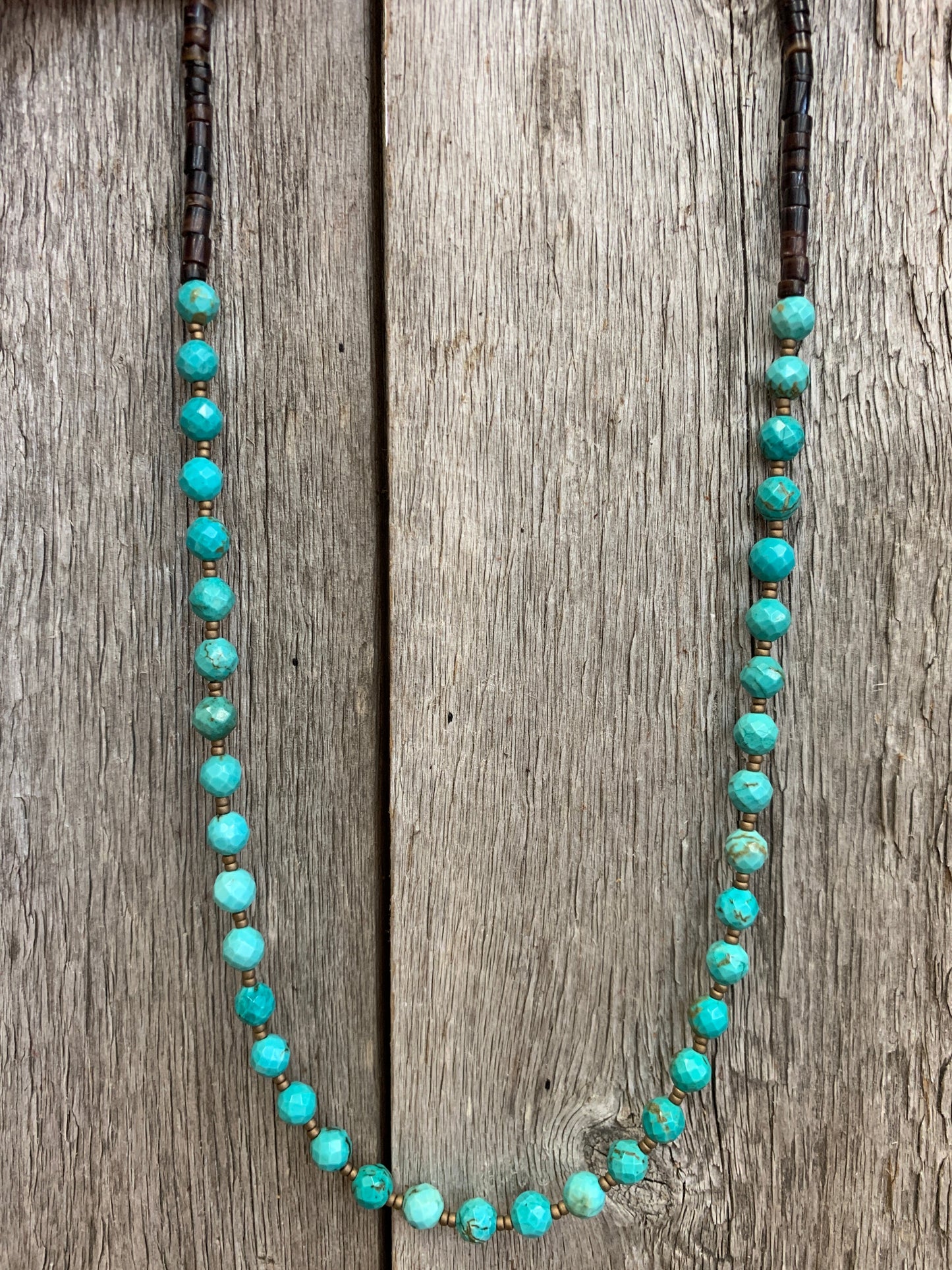 16311 Turquoise, Brz, & Brown Pin Shell