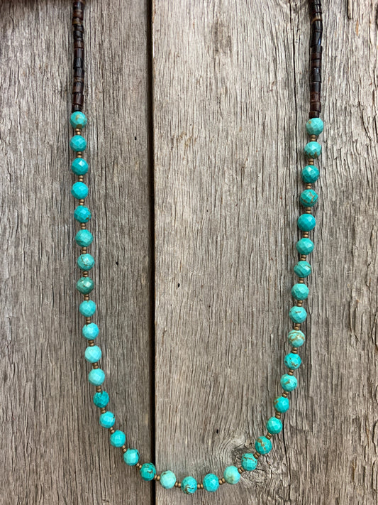 16311 Turquoise, Brz, & Brown Pin Shell