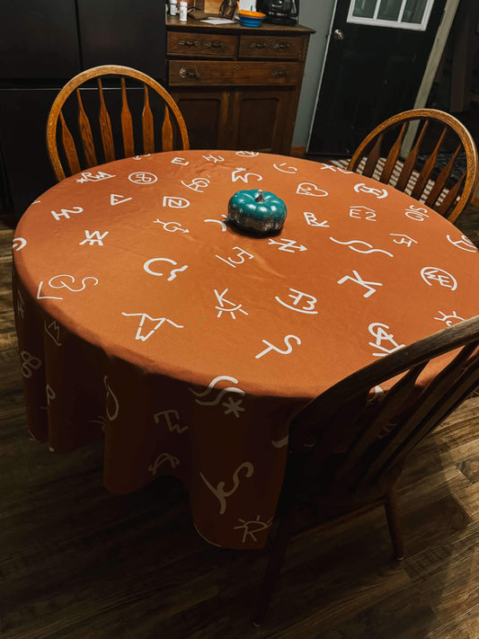 Livestock Brand Table Cloth (Can Customize)