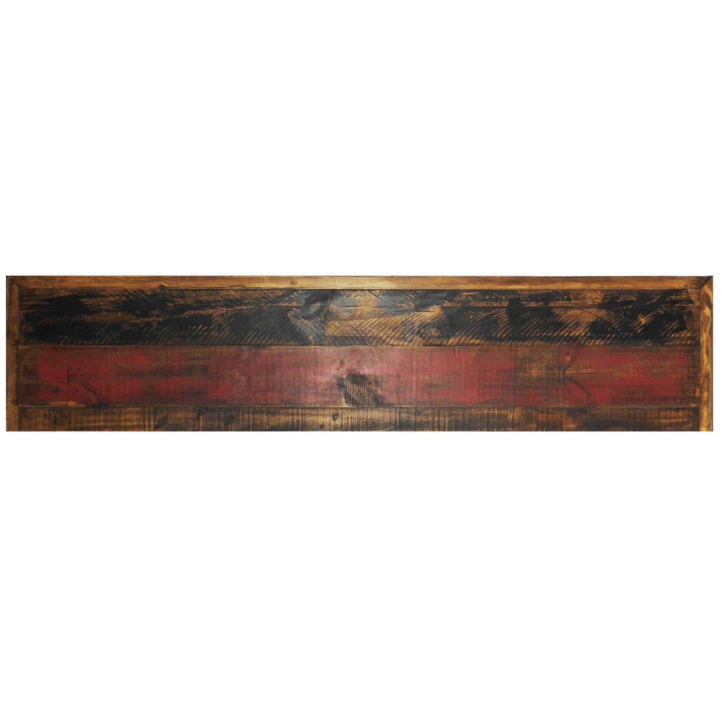 Cabana Rustic Buffet | Solid Wood Multicolor Sideboard Cabinet