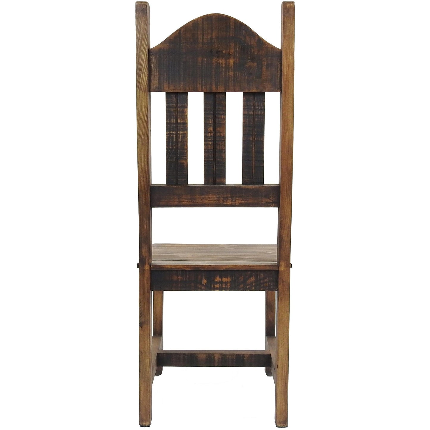 Oasis 6' Rustic Dining Table and 6 Oasis Rustic Chair (Wood Seat)