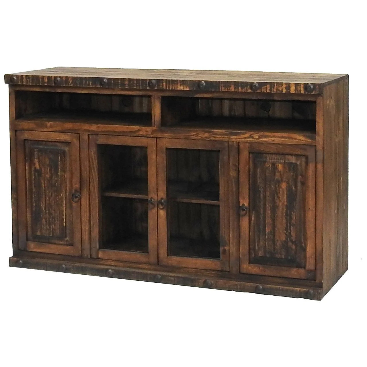 Oasis Rustic Entertainment Center 3 Pcs