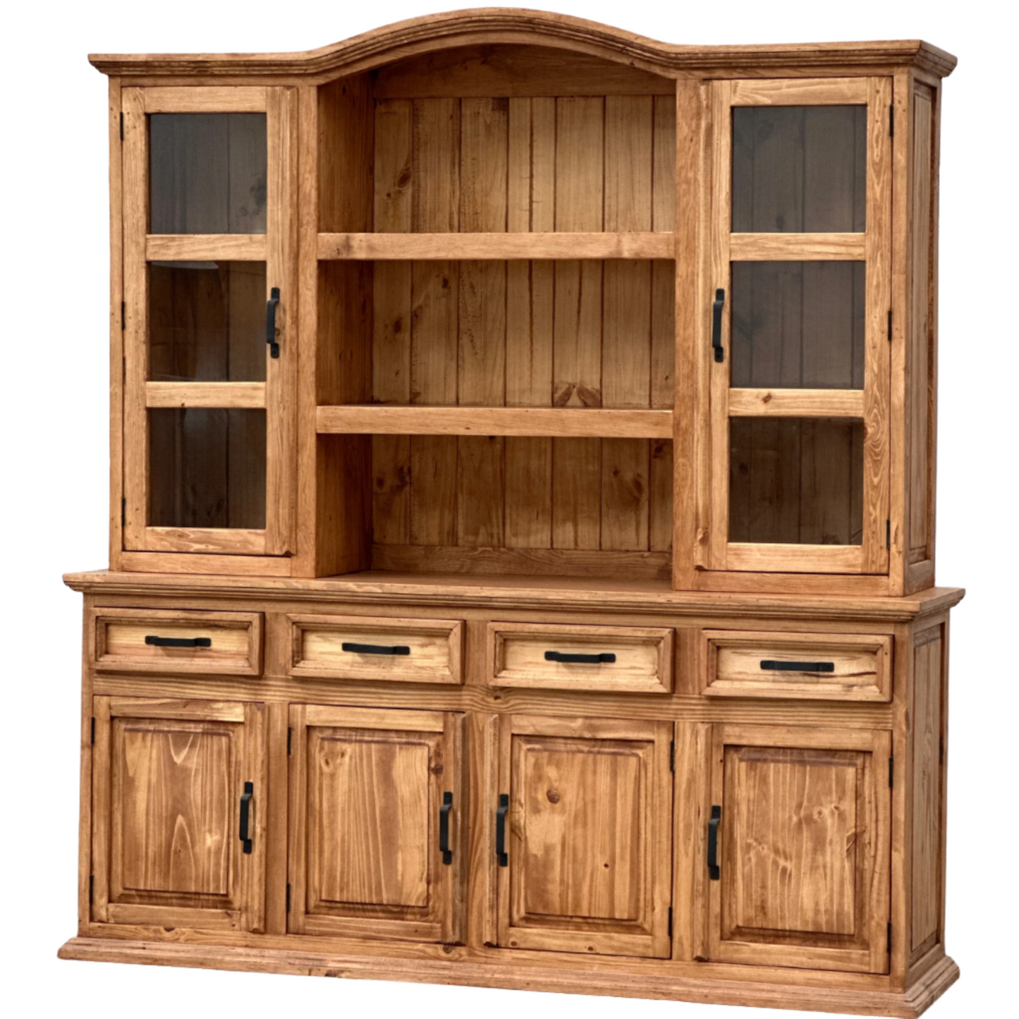 Traditional Large Rustic Hutch & Buffet