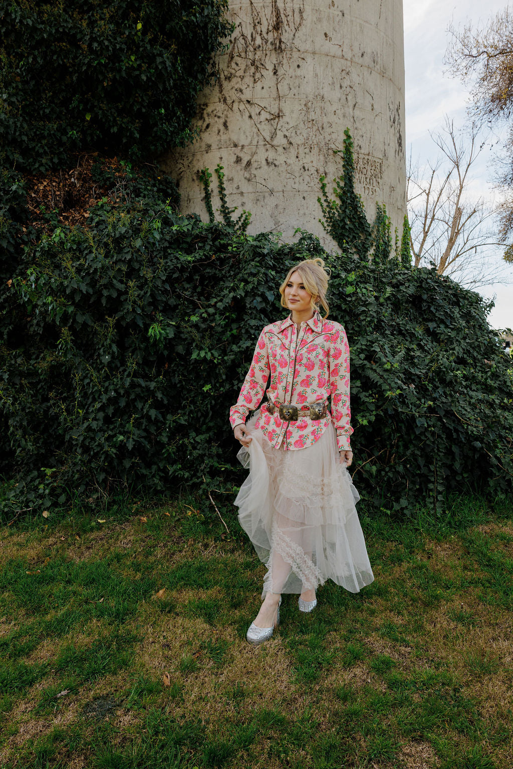 Wild Rose Button Up