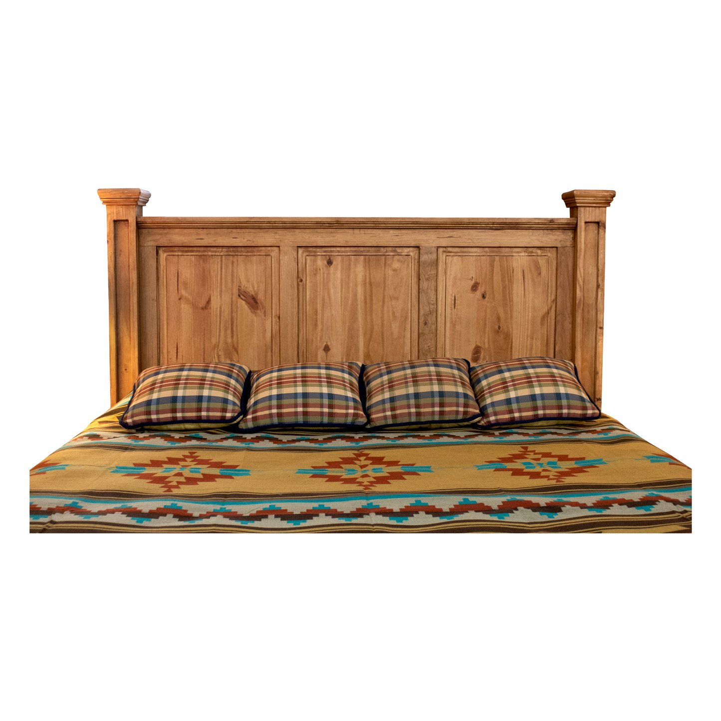 Santa Rita Mexican Pine Rustic Bed | Solid Wood