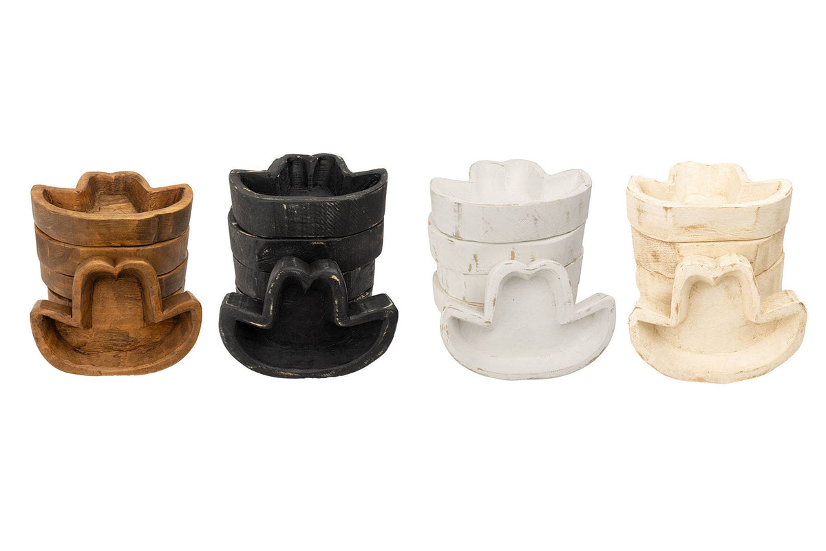 Hat Dough Bowl-9 x 6 in-Western-Candle Ready-Sombrero-Hat