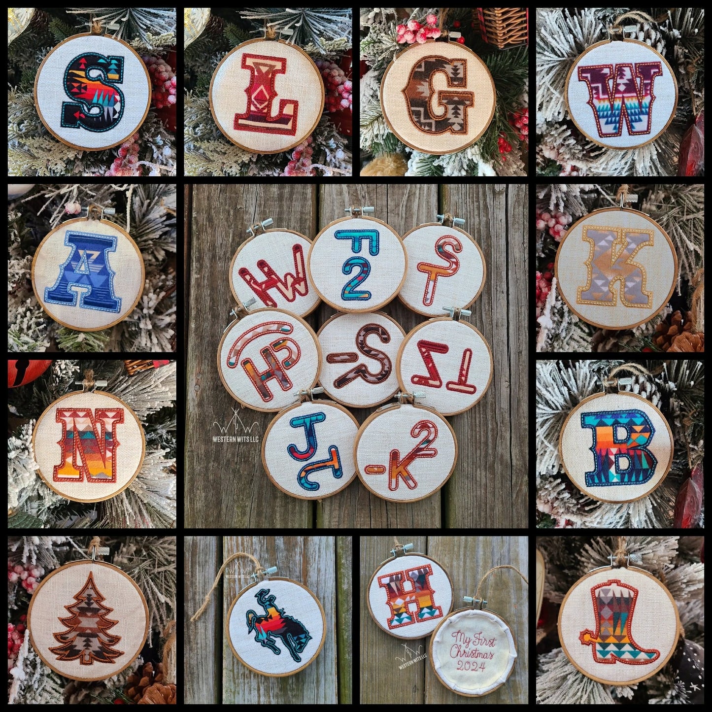 Embroidered Brand Ornaments
