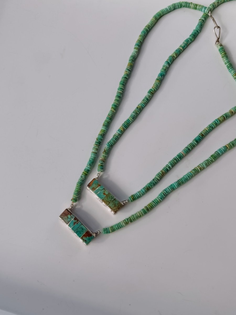Atwood Turquoise Beaded Bar Necklace