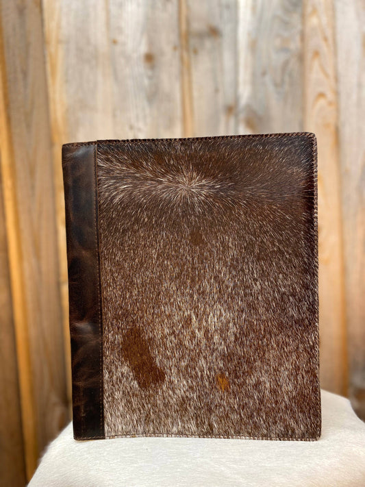 Tooled Rustic Leather & Cowhide Planners EXACT 705