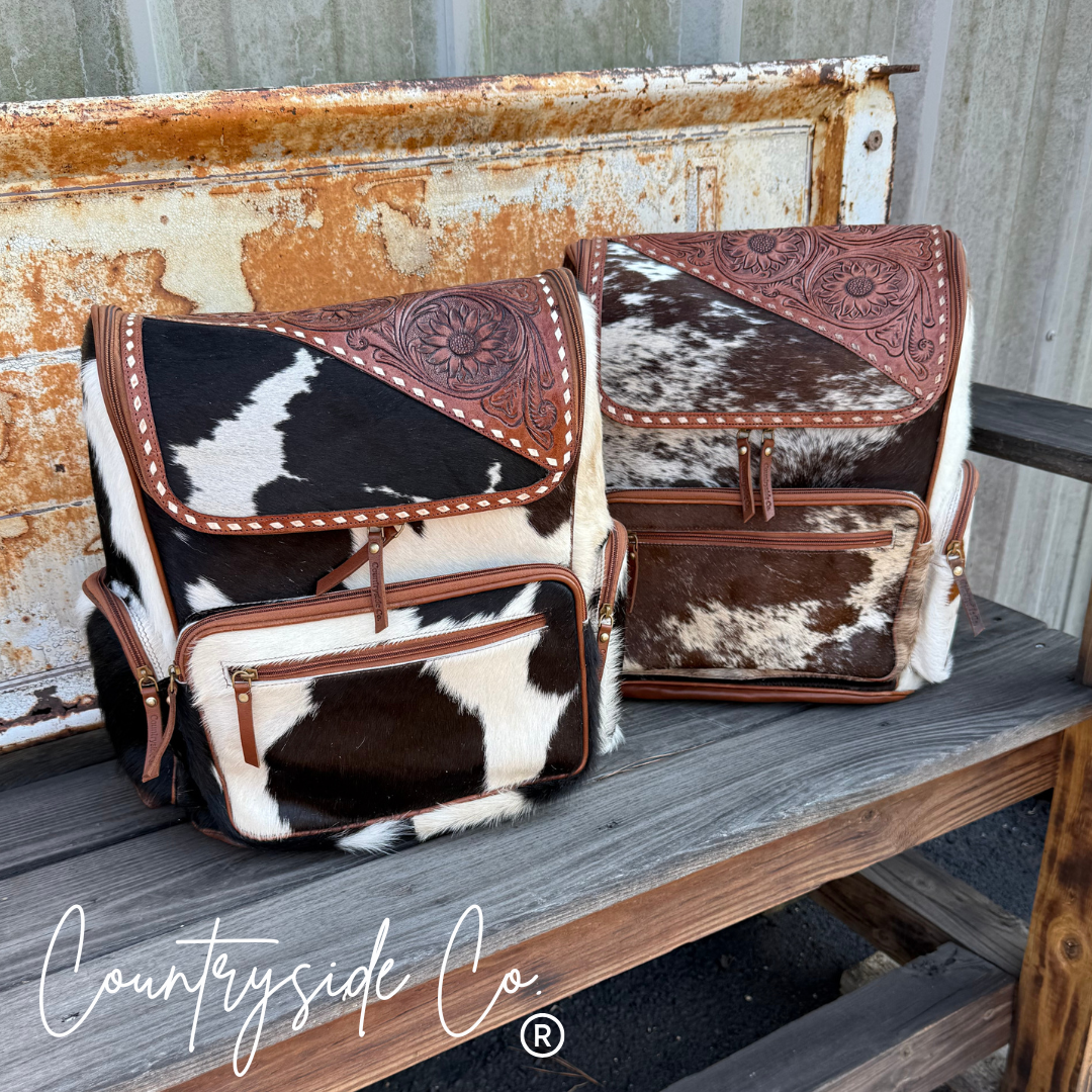 Mesa Cowhide Backpack Laptop Bag, travel bag