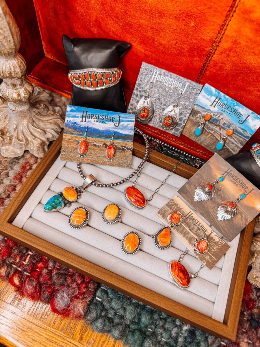 Borger Orange Spiny Ring