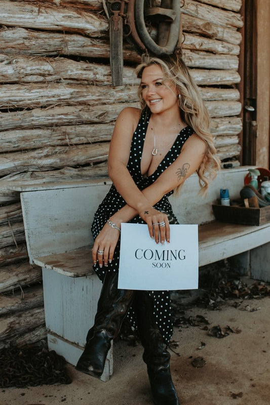 Cowgirl Luxe Engraved Two-Tone Stirrup Necklace