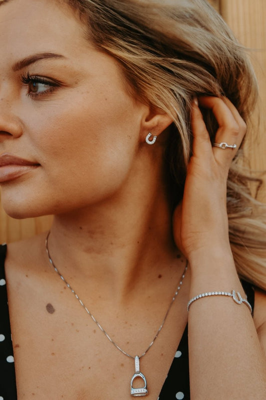 Cowgirl Luxe Horseshoe Earrings