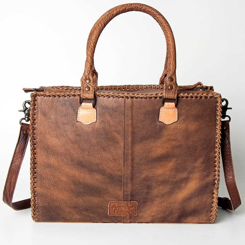 ADBG235 Tote Hand Tooled Genuine Western Leather Women Bag
