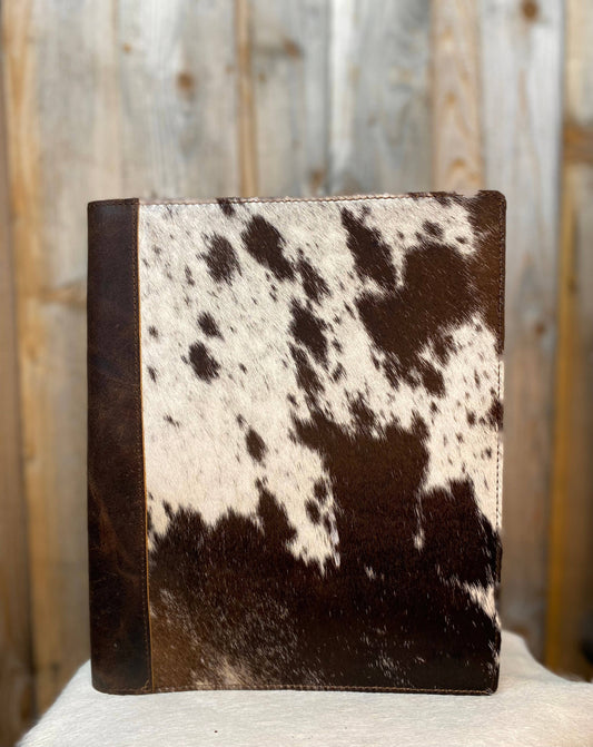 Tooled Rustic Leather & Cowhide Planners EXACT 702