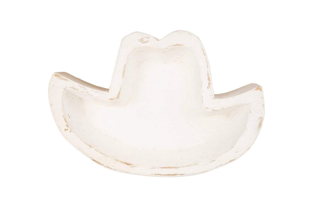 Hat Dough Bowl-9 x 6 in-Western-Candle Ready-Sombrero-Hat