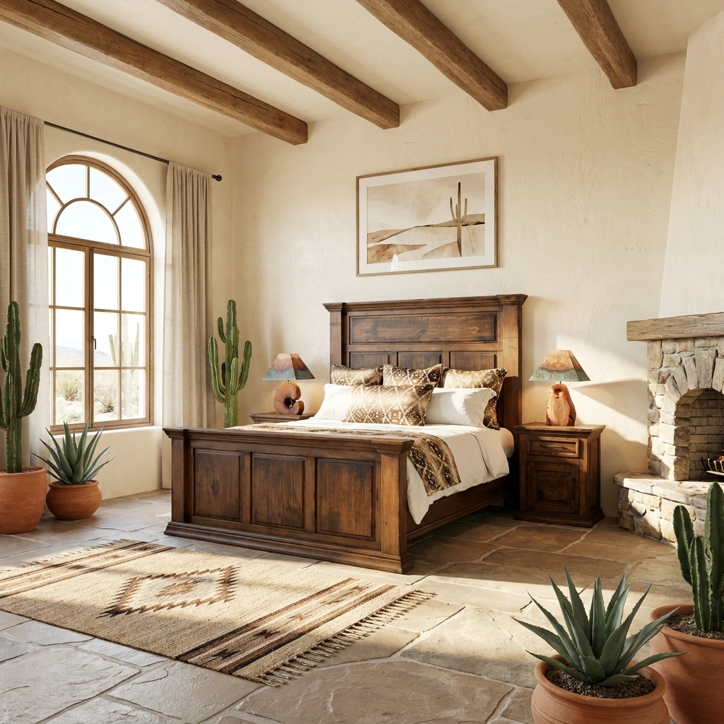 Floresville Crown Rustic Bed
