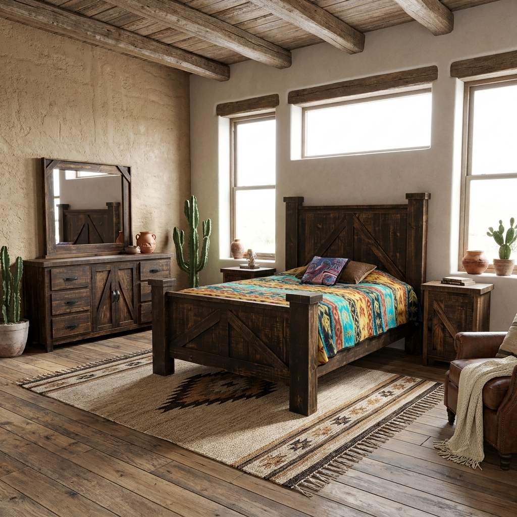 Rancho Rustic Bedroom Set