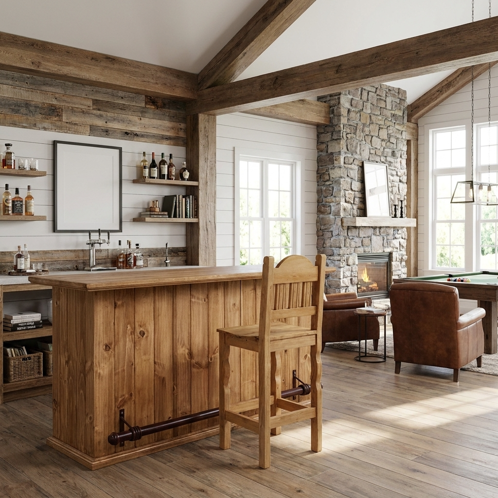 Tongue and Groove Rustic Bar