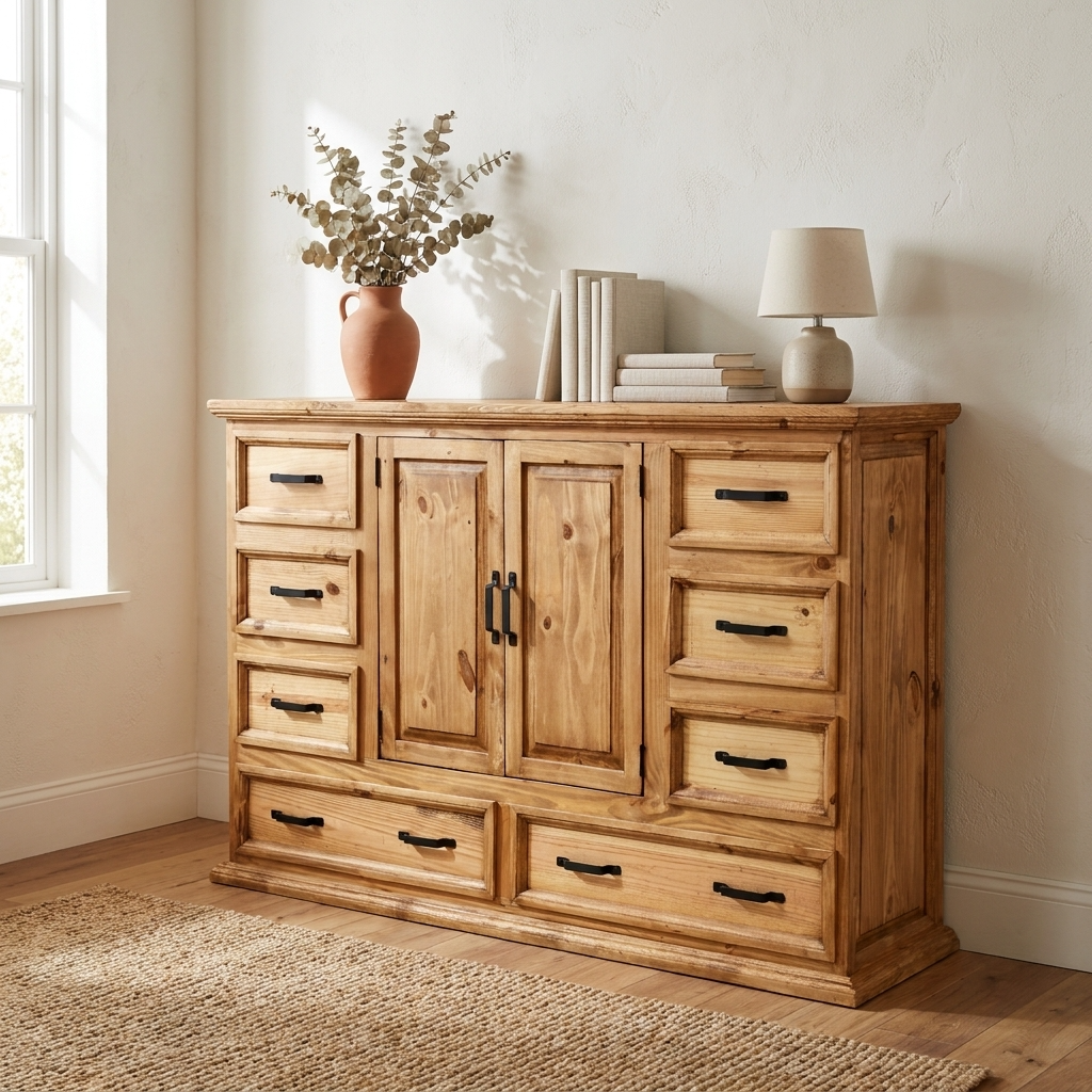 Houston Traditional Rustic Dresser