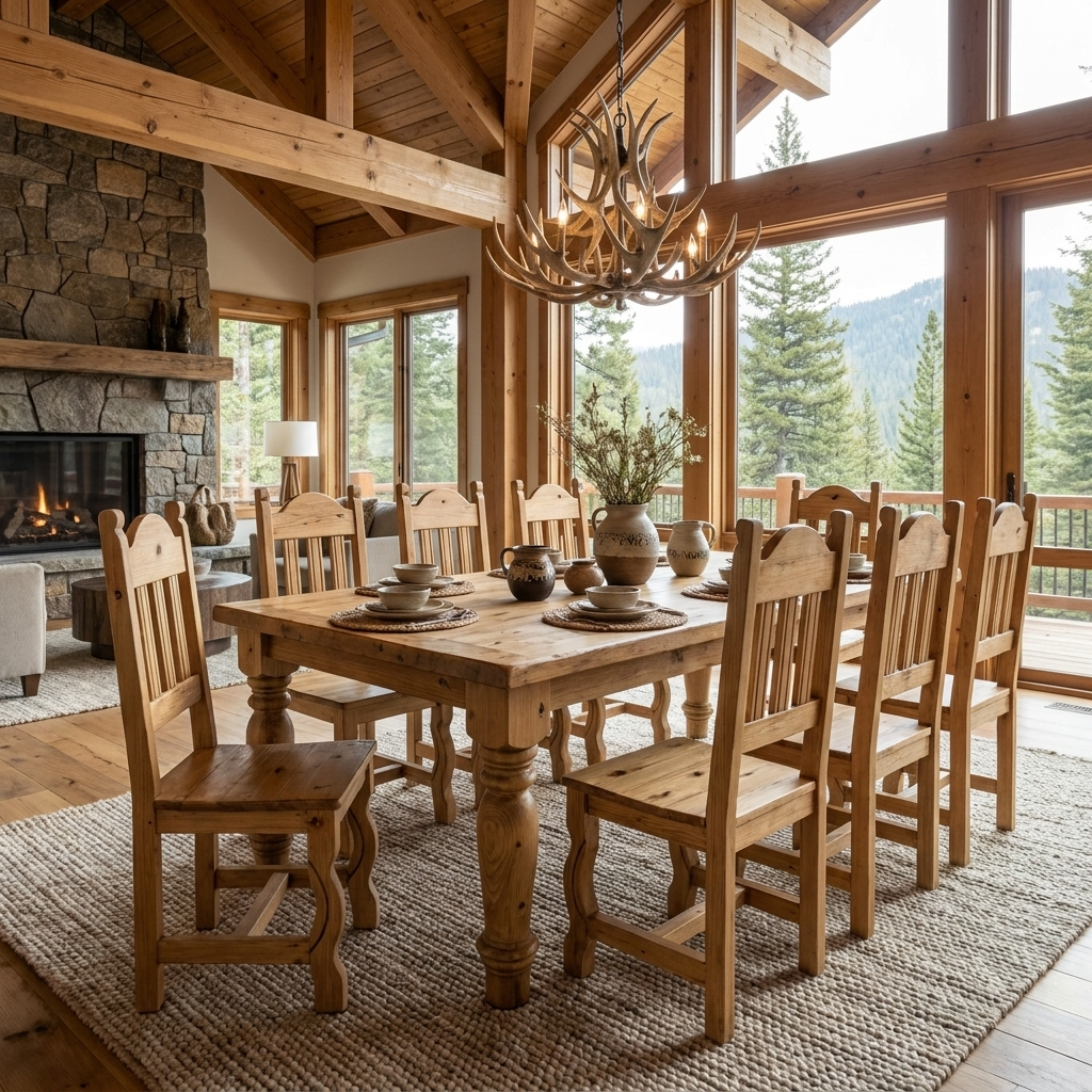 Santa Rita 8' Rustic Dining Table